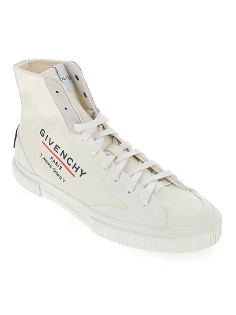 givenchy tennis logo leather sneakers|Givenchy sneakers high top.